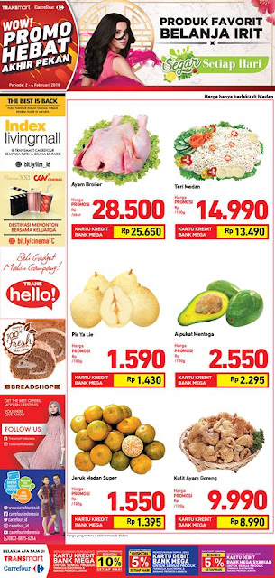 Katalog Promo CARREFOUR Transmart Akhir Pekan FRESH Periode 02 - 04 Februari 2018