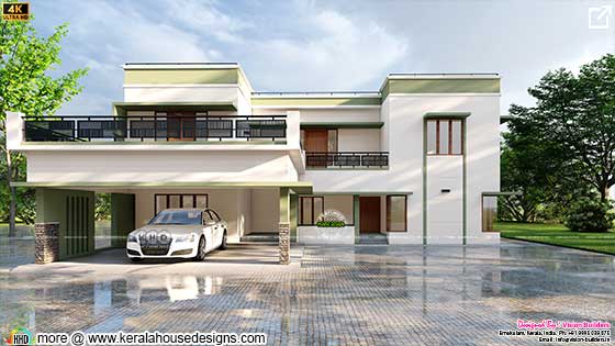 Modern home front elevation