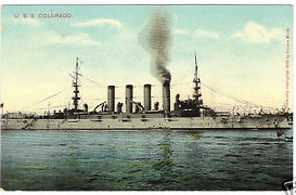 A Postcard Depicting the U.S.S. Colorado (ca. 1908)