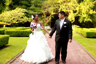 Robert and Patricia stroll through Lakewold Gardens