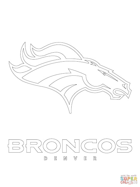 Click The Denver Broncos Logo Coloring Pages To View Printable Version Or  Color It Online Patible With Ipad And Android Tablets
