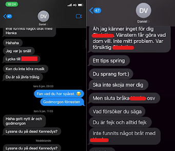 Nattliga SMS från Daniel Vergara