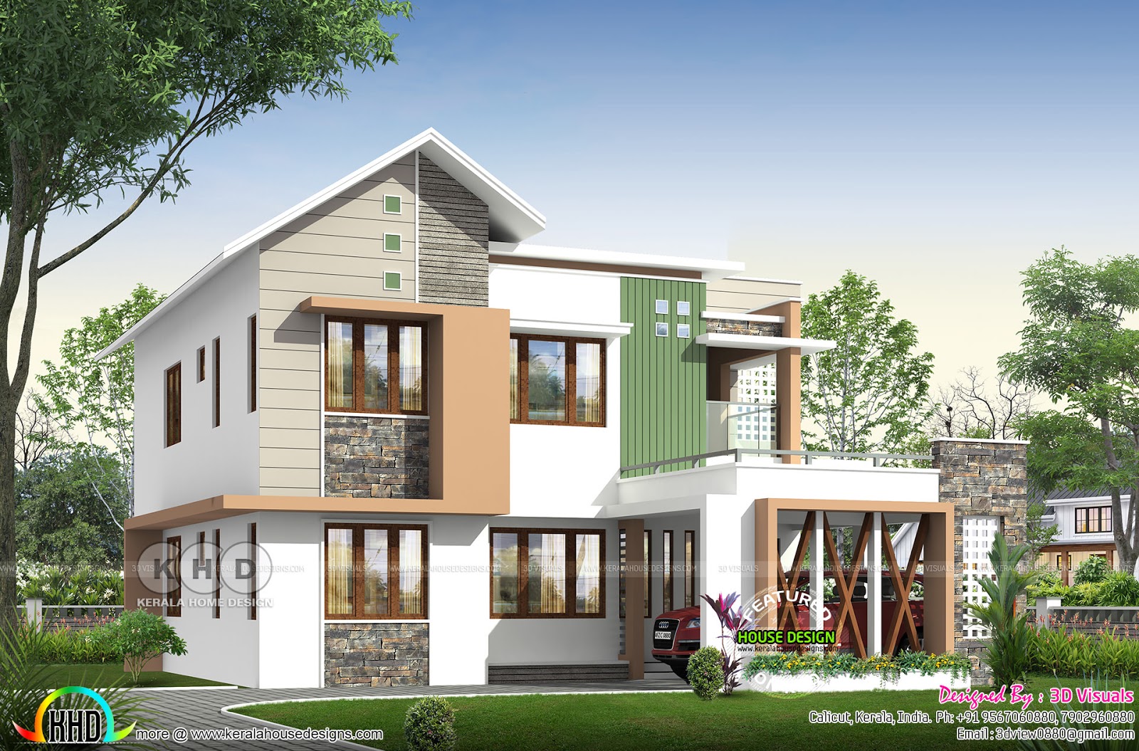 2375 sq ft 4 BHK house architecture Kerala home design 