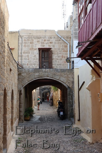 Narrow alleys in Rhodes