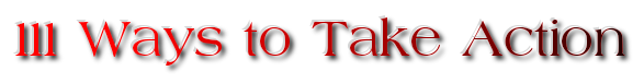 111 Ways to Take Action