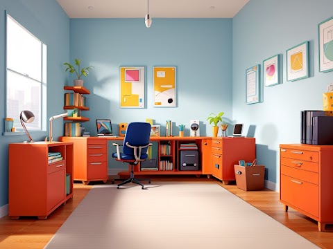 A Blend of Style and Functional Workspace
