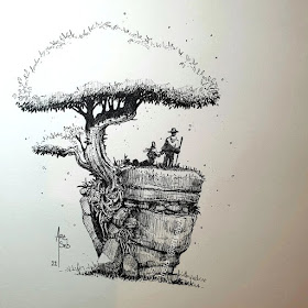 08-Views-from-above-Tree-Drawings-ArtSeb-www-designstack-co