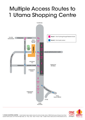 Bandar Utama access road map