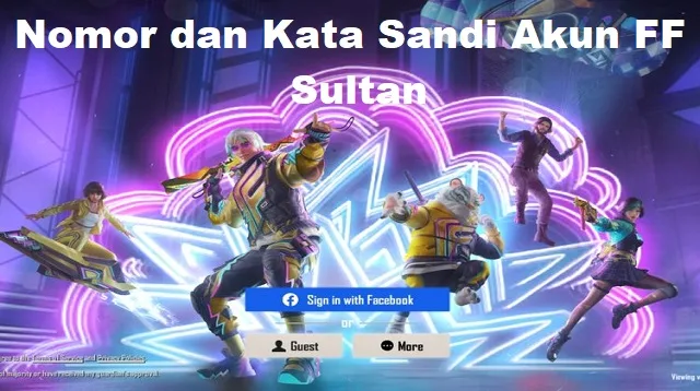 Nomor dan Kata Sandi Akun FF Sultan