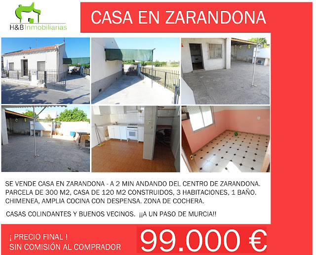 se vende casa en zarandona