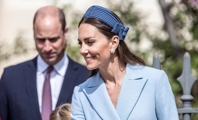 Kate Middleton. Princess Charlotte in Rachel Riley dress. Zara Tindall in LK Bennett polka-dot dress. Soler London dress. Peter Pilotto dress