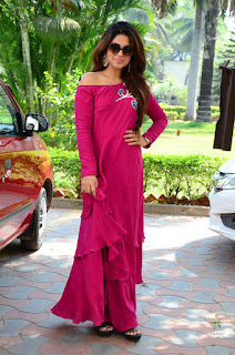 Siddhi Idnani In Pink Long Frock