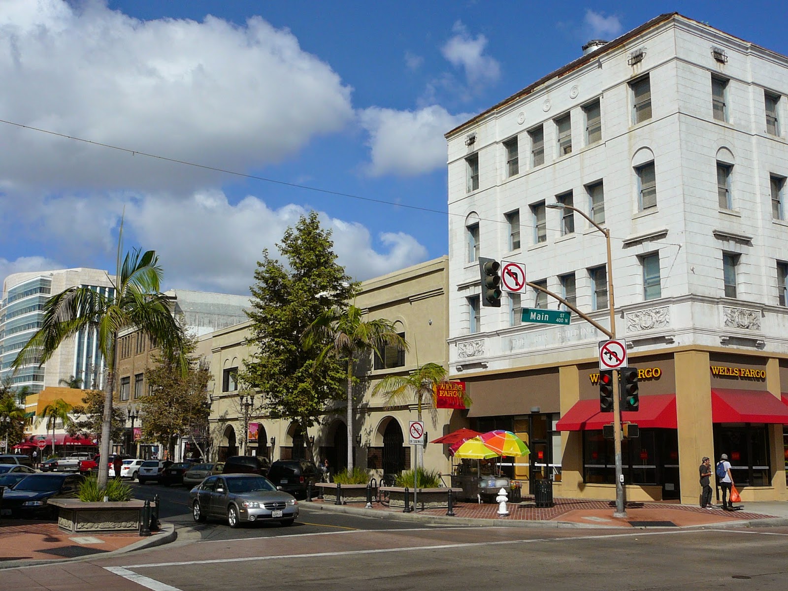 ... type shops, while food carts selling chicharones are parked outside