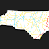 U.S. Route 17 In North Carolina - North Carolina Road Map With Cities