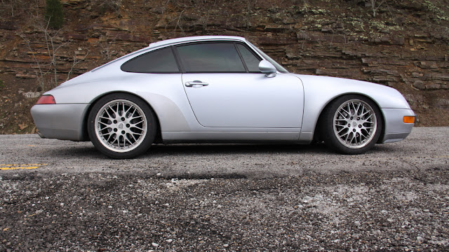 Silver Porsche 993 Ouachita National Forest Oklahoma.