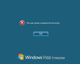 The user name or password is incorrect