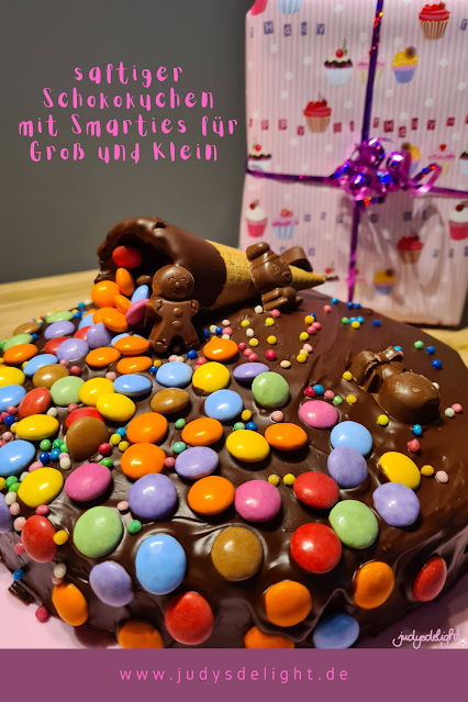 saftiger Schokokuchen mit Smarties