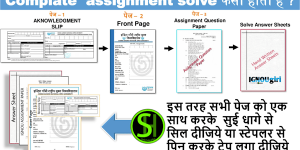 Important instructions for IGNOU Assignments | Ignou Assignment Fast Page कैसे भरे ?