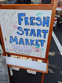 vendor booths were plentiful, including newly open Fresh Start Market