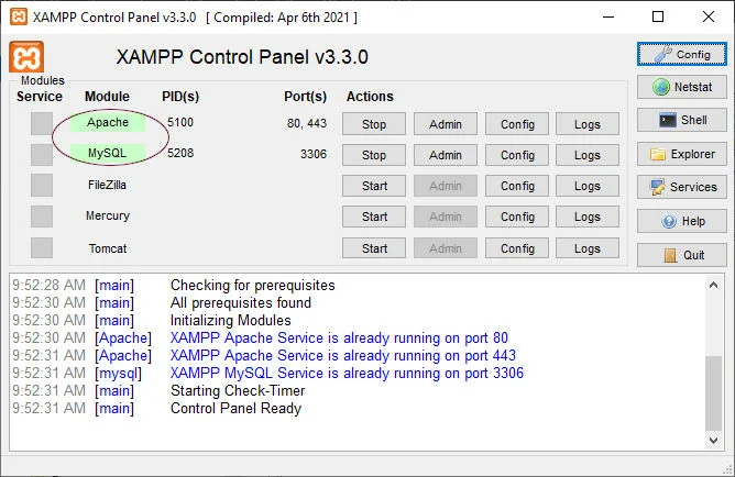 Starting XAMPP Web Server On Your Computer device