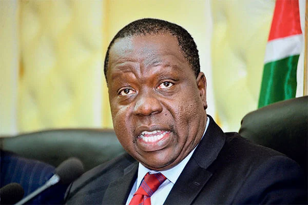 Interior CS Fred Matiang'i on floods and hotspots directives. PHOTO | NMG