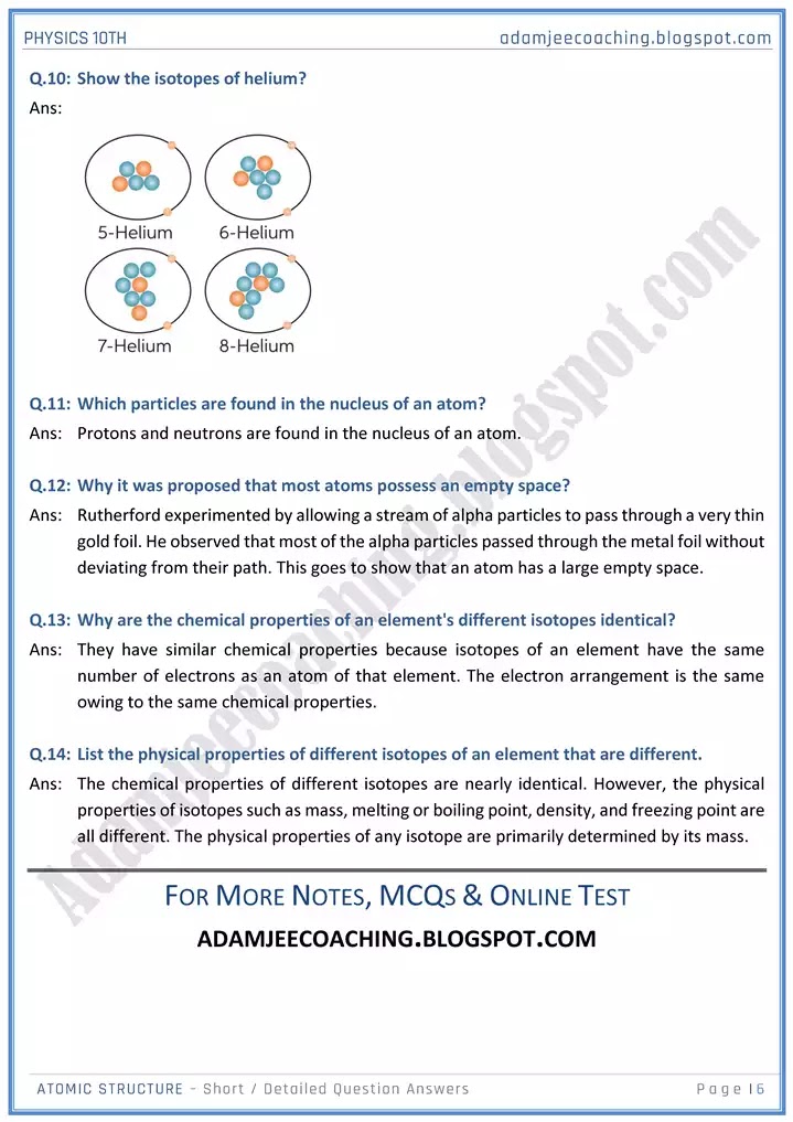 atomic-structure-short-and-detailed-answer-questions-physics-10th