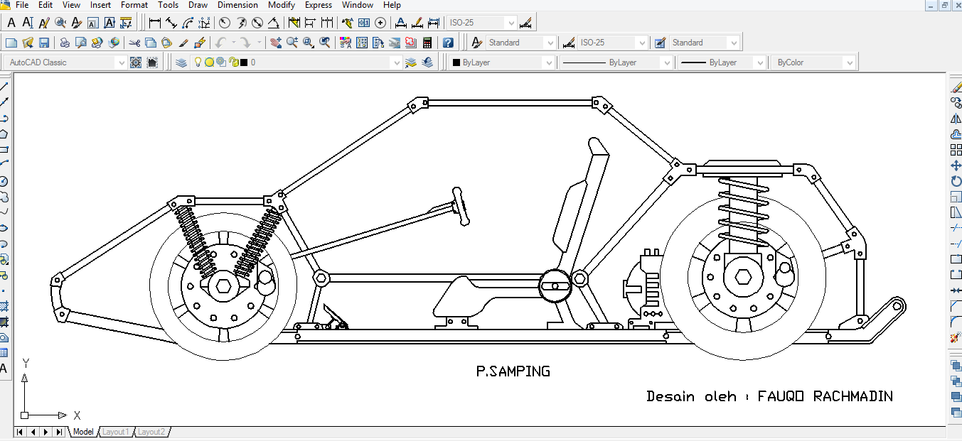  MOBIL  LISTRIK AUTOCAD  by fauqo