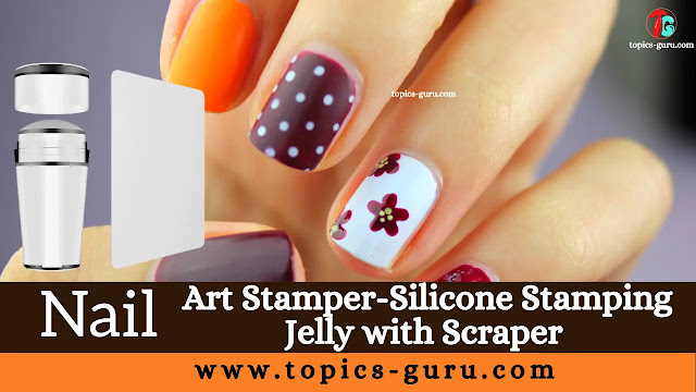 Nail Art Stamper-Silicone Stamping Jelly with Scraper