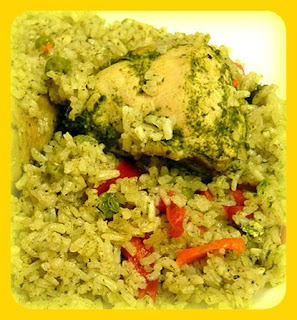 Arroz capitán con pollo