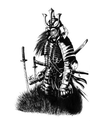 Free Japanese Samurai Tattoo Design Picture 4