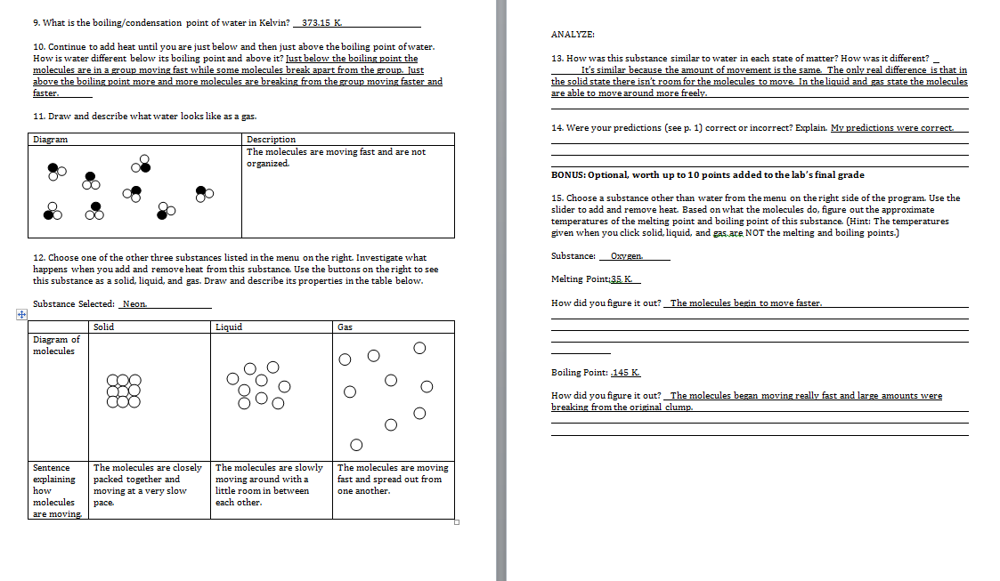 Visualizing Chemistry Summer 2012: Activity Six!