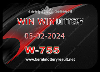 Kerala Lottery Result;  Win Win Lottery Results Today "W-755'