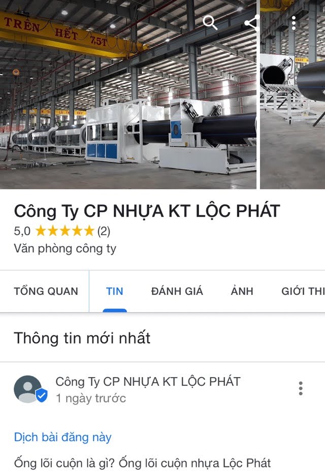 Dịch vụ đánh giá Google Business và đăng link web lên GMB