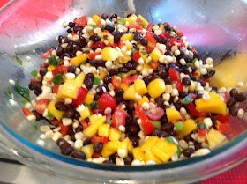 black beans and corn salsa with pineapple