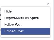 Embed Facebook posts