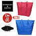 CHARLES & KEITH Shopping Bag (Blue & Pink)