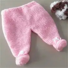 Pantalón Pelele de Bebé a Crochet