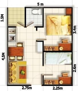 9 sketsa  denah rumah modern minimalis type 36 dengan 2  kamar  tidur Desain unik rumah minimalis 