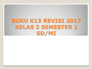 Buku Kelas 2 Semester 1 SD/MI  Kurikulum 2013 Edisi Revisi Terabaru 