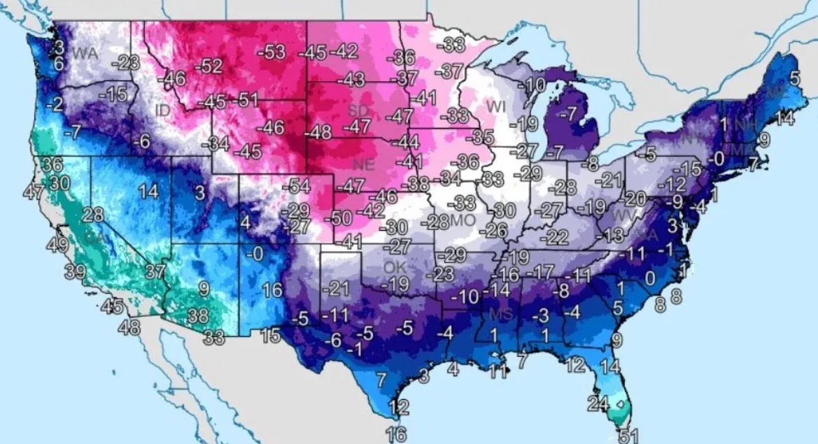 US Energy Department Declares Grid Emergency in Texas Amid Polar Vortex