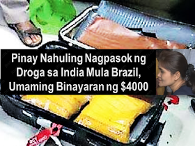 A Filipina was arrested by the Narcotic Control Bureau (NCB) for smuggling 4.7 kg of cocaine from Brazil via Nedumbassery airport apparently admitted that she was hired by a Brazilian drug cartel for $4,000. The NCB also received information that Torres served as a drugs carrier several times in the past. This is her first trip to India.  NCB officers found out that the suspect Jonna De Torres' passport was issued in 2013 and she was staying in Hong Kong as a domestic helper. She visited Brazil for five days and had been there in 2015. She got around $2000-$4000 for smuggling drugs. This time she was hired for $4000 US Dollars.  Sponsored Links    Investigation revealed that the drug cartel which contracted De Torres even booked the hotel in Cochin where she was supposed to stay. De Torres admitted that she had delivered the prohibited substance several times and it's her first time bringing it to India.  Her passport showed that she visited Brazil and stayed there for five days before she went to India via Addis Ababa, Ethiopia then, Muscat, Oman as recorded in her passport.    While she was in Brazil, a certain Brazilian unknown to her visited her at Sao Paulo and handed a trolley bag and a handbag.  Officer said NCB was surprised to see Torres’ baggage containing cocaine getting through Addis Ababa and Muscat airports undetected before reaching Cochin.  The maximum penalty for drug smuggling is 20 years imprisonment and a fine of 200,000 rupees.  Source: New Indian Express       Advertisement  Read More:           ©2017 THOUGHTSKOTO