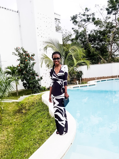 My Black and White Maxi Dress- Vacation Outfit Idea