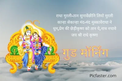 New Beautiful Radha Krishna Good Morning Images In Hindi [2020]