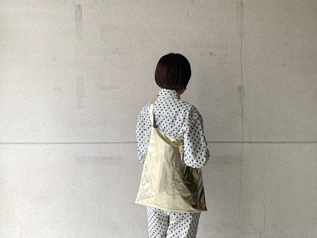 COSMICWONDER【コズミックワンダー】Light foil old owlish floral-patterned eco bag◆八十八/丸亀・エイティエイト/新居浜