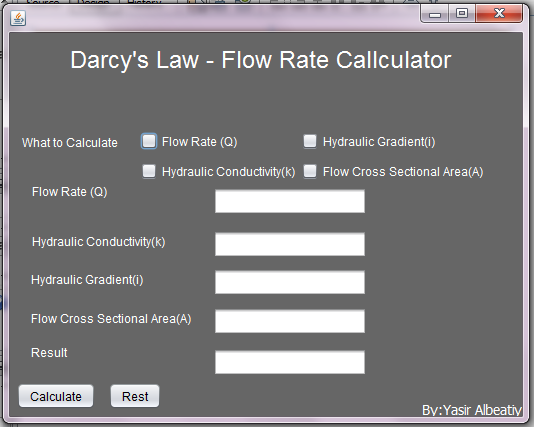 Flow Rate Calculator - Darcy's Law 