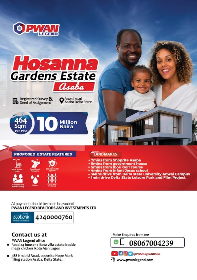 Hosanna Gardens Estate, Asaba