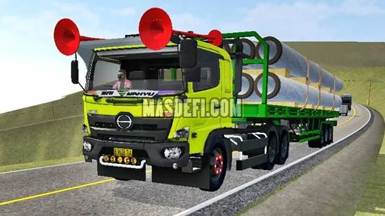 Mod Hino 500 Trailer Muatan Paku Bumi