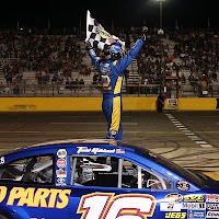 “This one is really disappointing,” said Gilliland, a fellow NASCAR Next driver who is also leading the NASCAR K&N Pro Series West championship standings with three races to go.