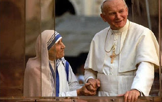 Madre Teresa y Juan Pablo II