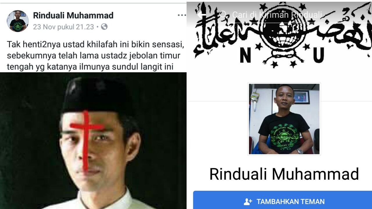 Viral Ust Abdul Somad Dihina Dan Diberi Garis Merah Bersalib
